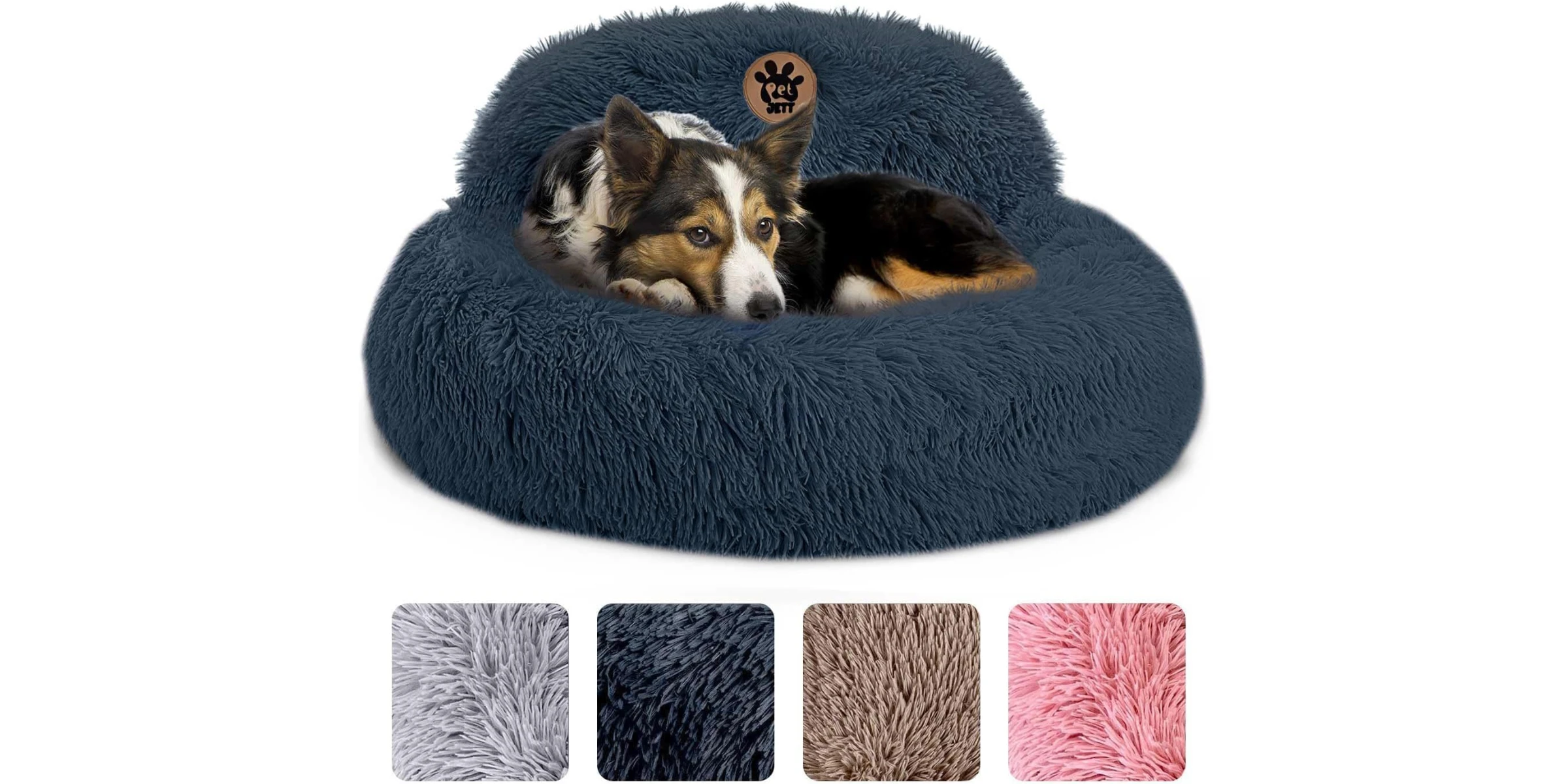 PetJett Calming Dog Bed Medium Size Donut Bed